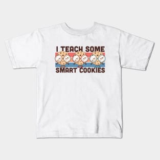 I Teach Some Smart Cookies | Cute Teacher Graphic Kids T-Shirt